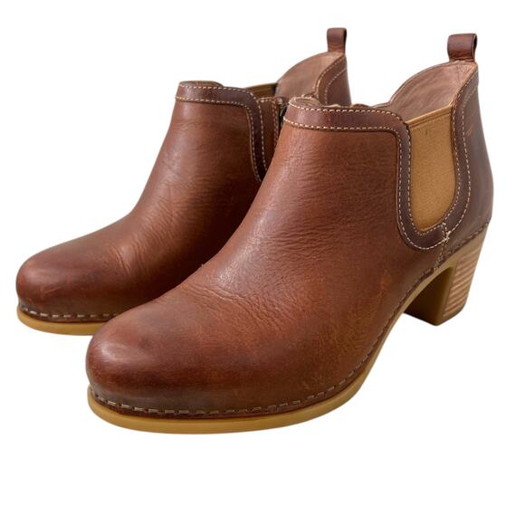 DANSKO Harlene Leather Boot 2.25" Heel Slip-On Women’s Size EU 37 = US 6.5–7 - Picture 6 of 16